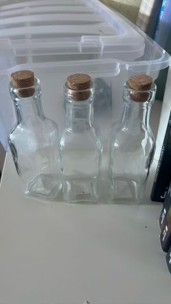 Glass small bottles