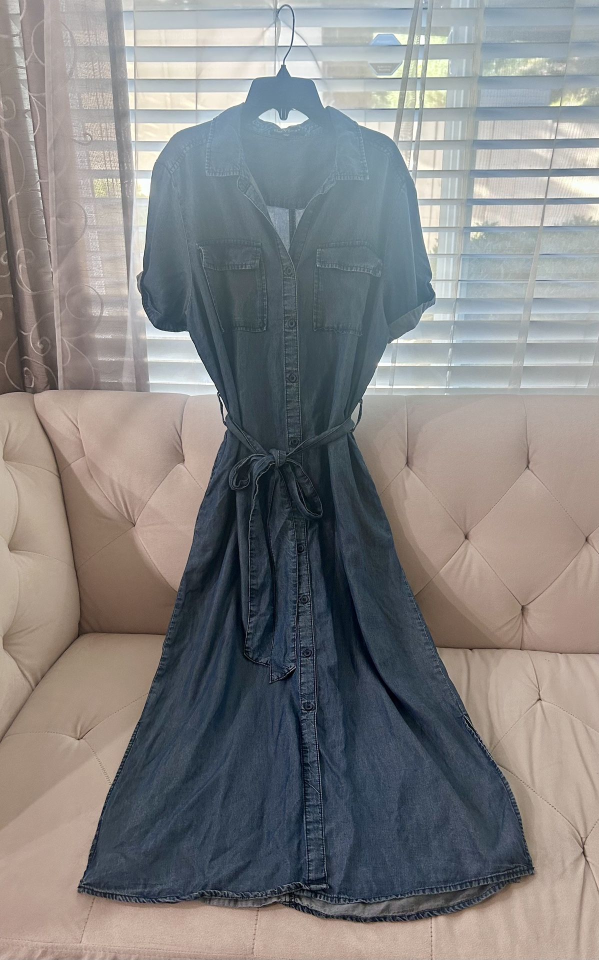 Womens Denim Shirt Dress