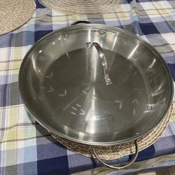 14 Inch Princess House 18/10 Stainless Steel Skillet