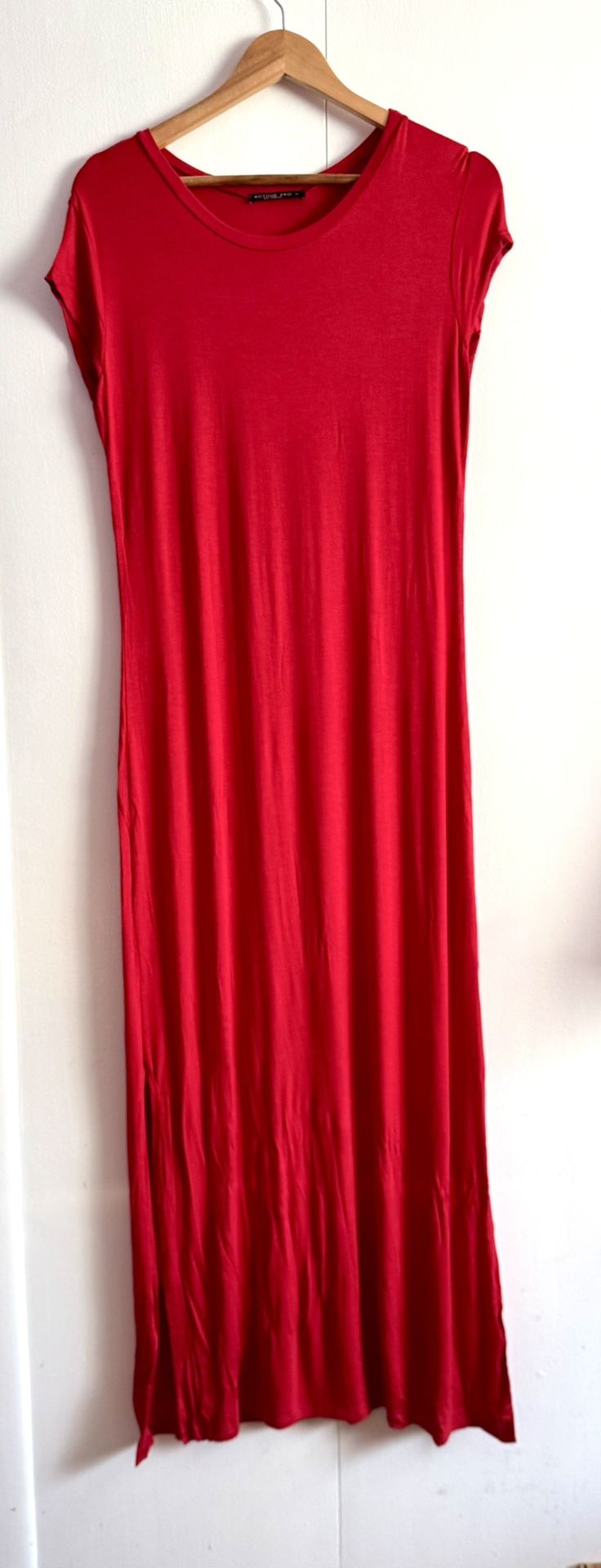 Red Maxi Dress, Medium 