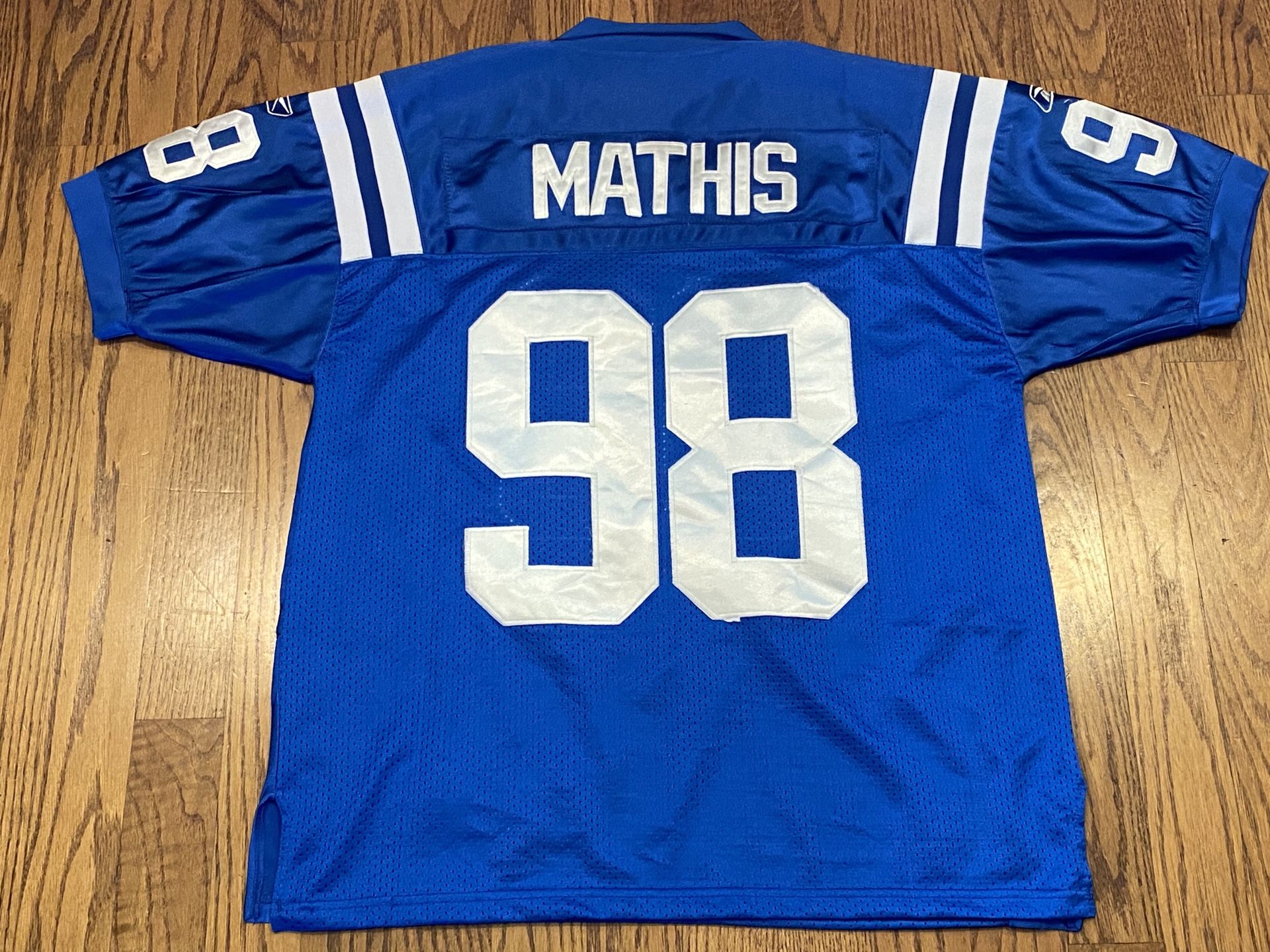 Indianapolis Colts Robert Mathis #98 NFL Equipment Reebok Jersey Size 48 Medium
