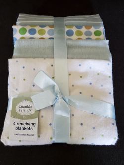 Baby Receiving Blankets Set of 4