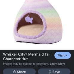🧜‍♀️ PetSmart Whisker City Mermaid Tail Pet Bed/Hut 🐠