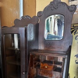 Vintage Antique Bookshelf Case