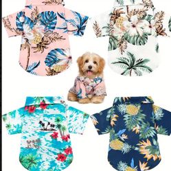 Dog / Cat Hawaiian shirts size small and Large