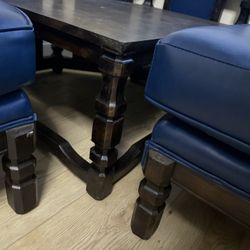 Vintage Two Piece Sectional With End Table