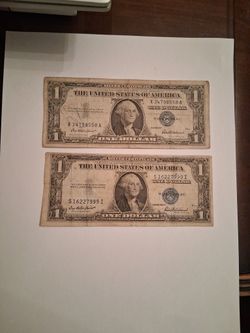 Silver Certificate, $1 Bill. 1935,1957