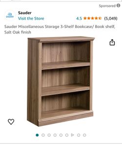 Sauder 3 Tier Bookshelf(Amazon)