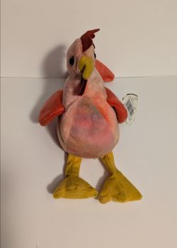 Ty Beanie BabyStrut Rooster Plush with Tag 1996 Vintage