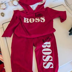 Little boss hoodie and pants.. 2T
