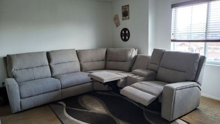 Sectional convertible to queen bed