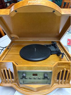 Philco turntable, cd, cassette player $80 firm