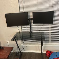 2 Monitors Barely Used Still Works Good Condition 