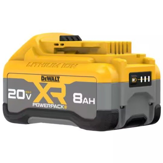 DEWALT 20-Volt MAX XR Lithium-Ion 8.0 Ah Battery Pack (Model: DCB2108)