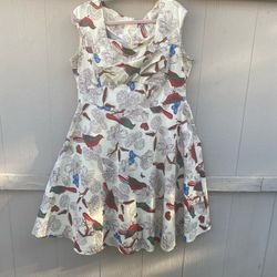 Women’s Vintage Plus Size floral skater dress