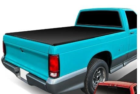 LA Zona Auto Parts 1982 to 1993 Chevy S10 Sonoma 6 feet bed Tri Fold bed cover Tonneau cubierto para caja Auto Parts