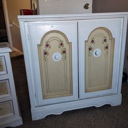 Tv Dresser Plus Night Stand All Wood 2 Pcs