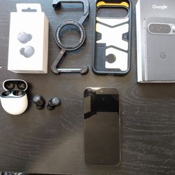 Unlocked 128gb Google Pixel 9 Pro w/Accessories