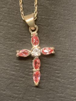 Silver cross necklace