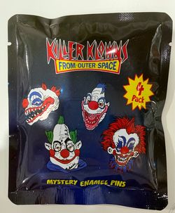 Killer Klowns from Outer Space Mystery Enamel Pin 4-Pack - Brand New SealedHave 4 available
