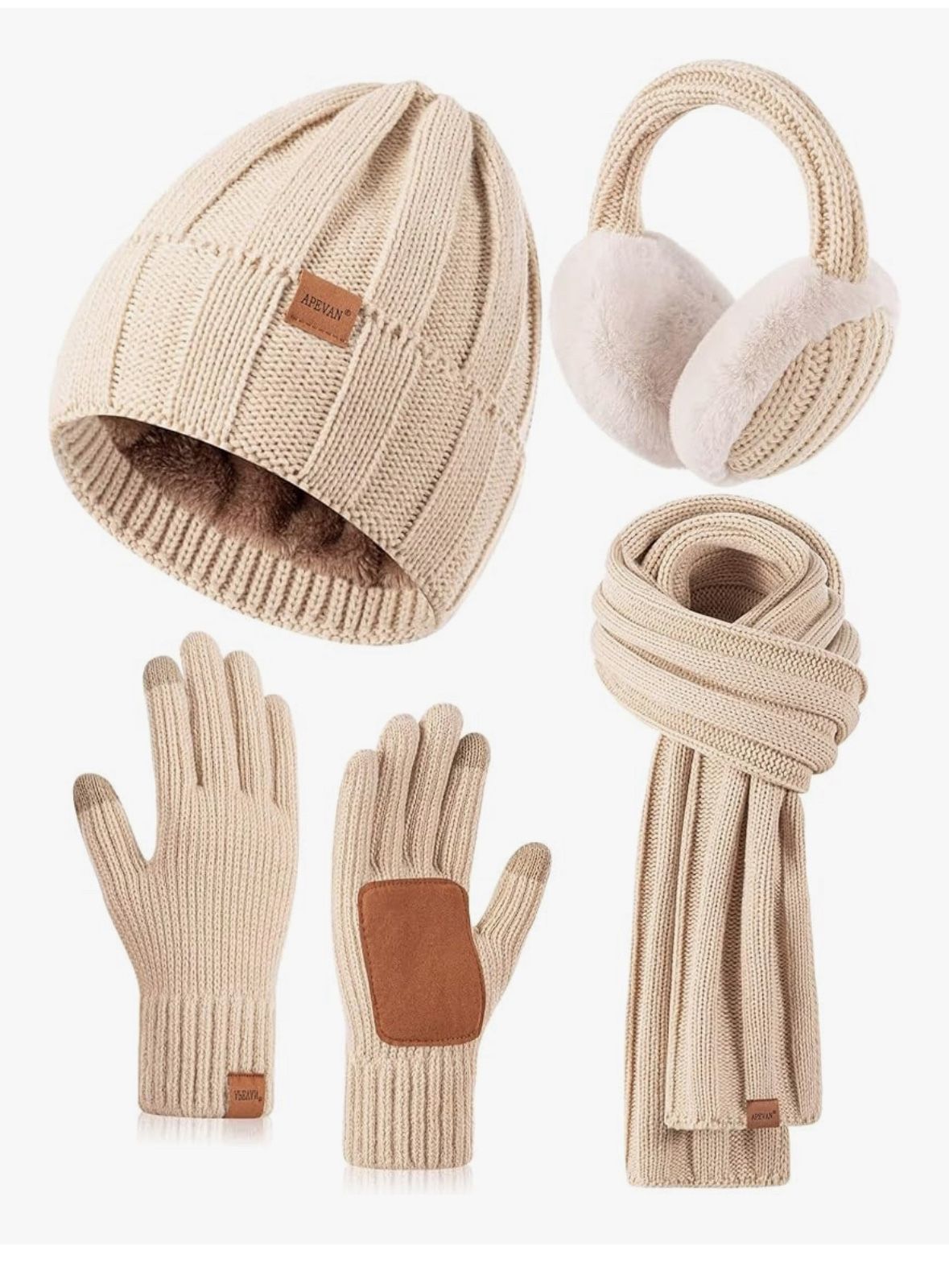 Set De Gorro Para El Frío