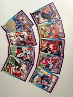 Score 1991 NFL Football Cards Lot (9)