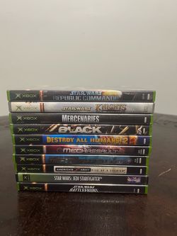 Original Xbox video games $10