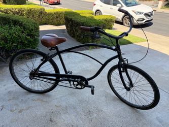 Men’s Matte Black Six-Three-Zero Brand, 3-Speed Beach Cruiser
