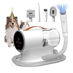 Dog Grooming Vacuum Kit – New – 5-in-1 Pet Groomer