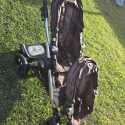 City Select Double Stroller With Scooter Board Attachment 