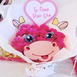 Card stock Cow Bouquet 