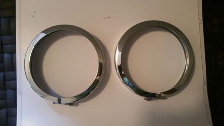 Harley Davidson passing/spot lamp trim rings