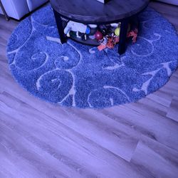 6.7 Inch Round Plush Carpet 