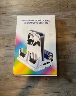 PS5 Cooling Station for PS5/Slim/Pro Disc Digital Console,PS5 Fan Cooling Fan with Dual PS 5 Control
