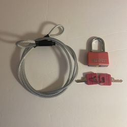 Security Cable And Lock 
