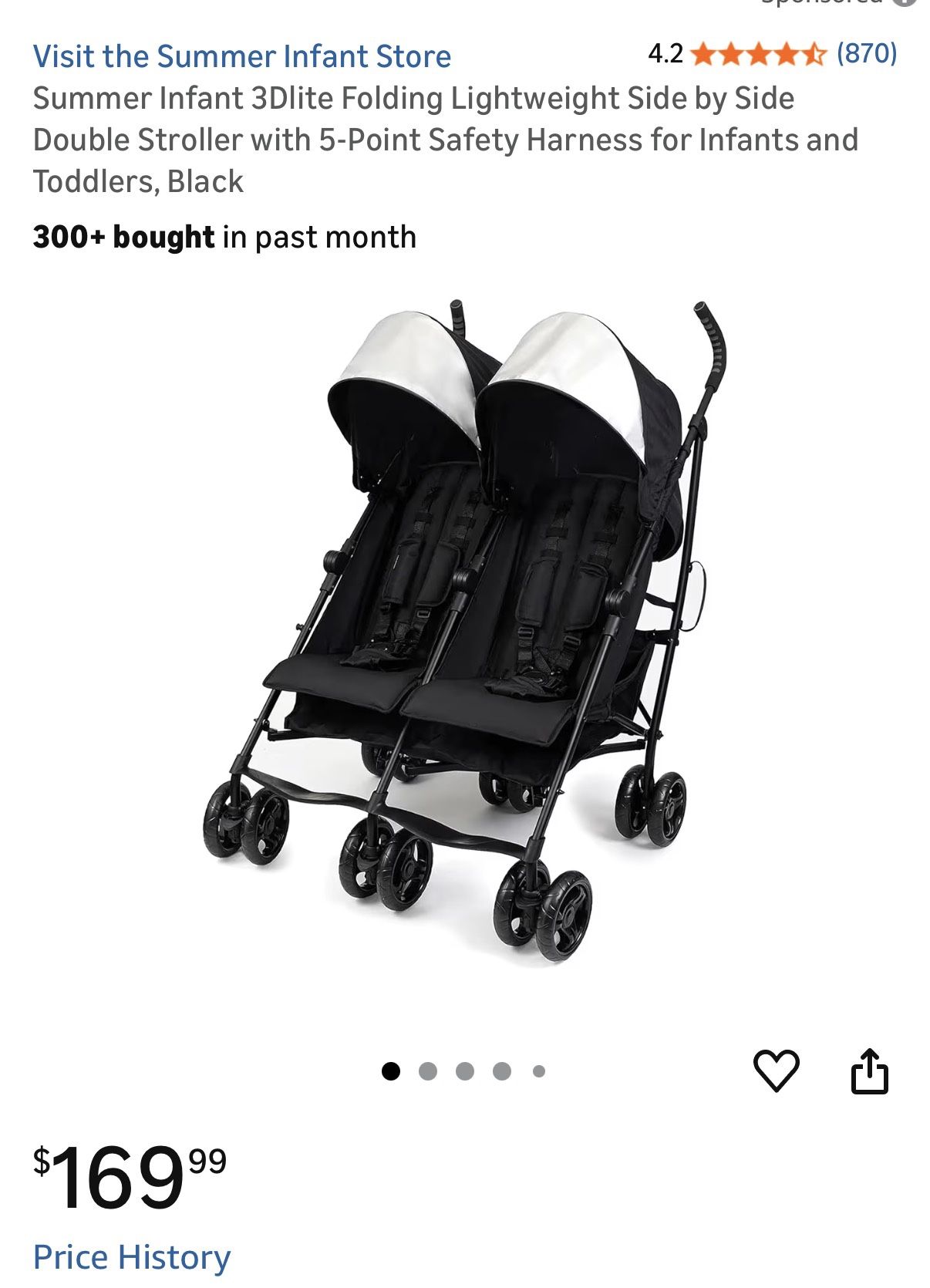 Summer Infant 3Dlite Folding Lightweight