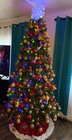 Christmas tree and ornaments
