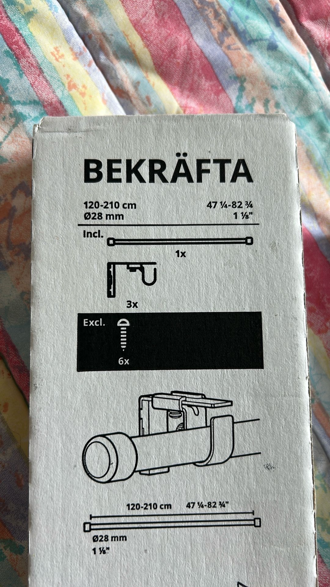 Curtain Rods size In First Picture