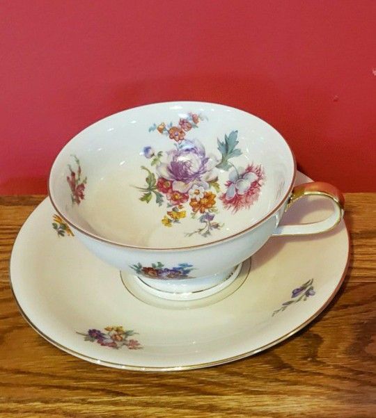 Gorgeous Fine China TEACUP & SAUCER.