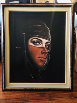Oil Portrait on Canvas of Bedouin Woman