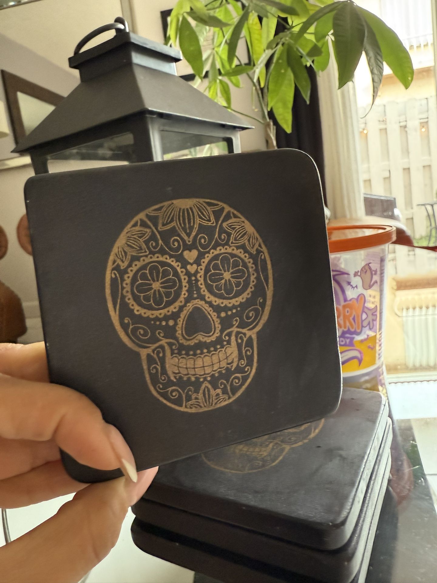 Halloween Dia De Los Muertos Coasters