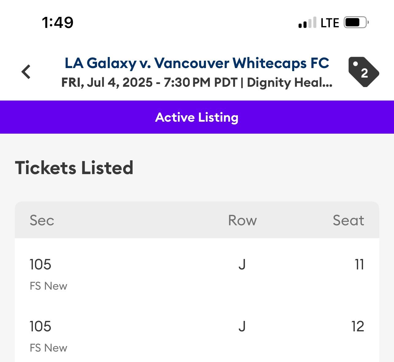 Galaxy Tickets