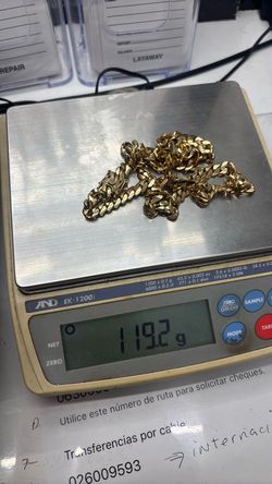 10 karot solid gold 8mm chain oro cadena