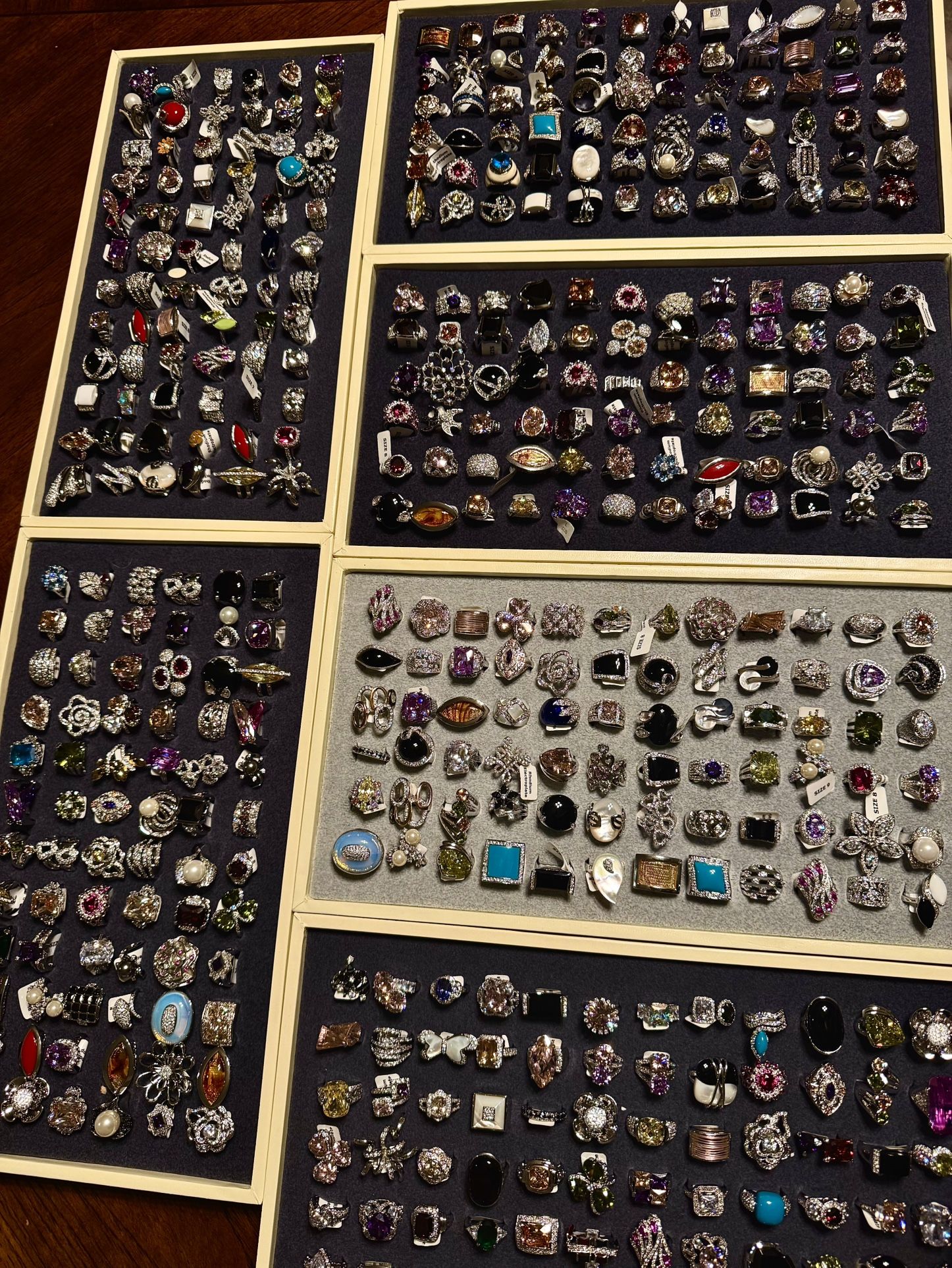 1000+ Electroplated Ring lot