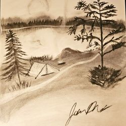 Lake Side Serenity Art
