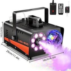 New Smoke Machine with Disco Ball Lights