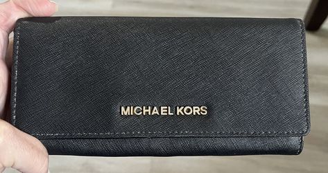 Wallet, Black, Michael Kors