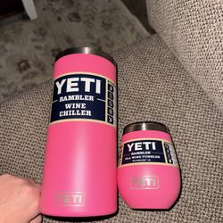 Yeti wine Chiller & Tumblr - Bright Pink