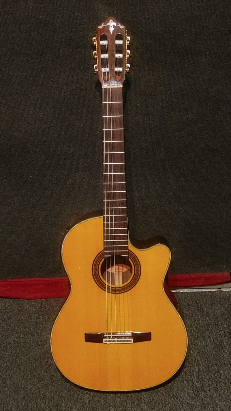 Crafter CE-24 Acoustic Electric Guitar, Rosewood Classical Nylon