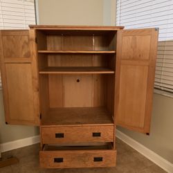 Honey Oakwood Armoire